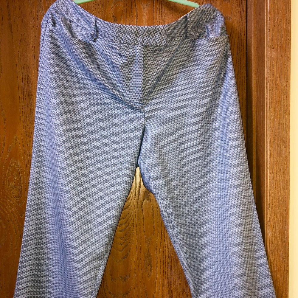 Talbots Blue Hampshire Style Ankle Slacks Size 14